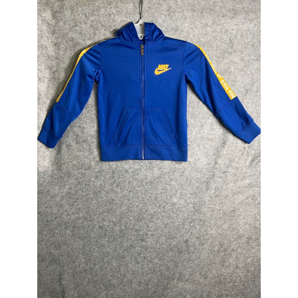 Nike Boys Royal Blue Ball For All Panther Graphic Full Zip Hoodie Jacket Size 4